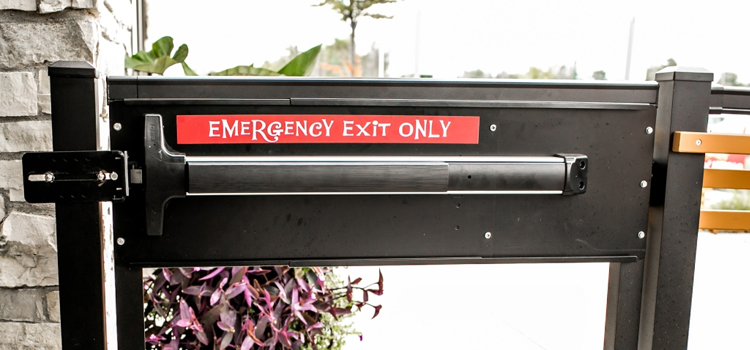 emergency push bar installation in Dana Point