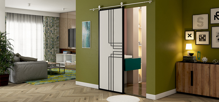 sliding bathroom door installation in Dana Point